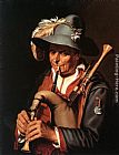 Abraham Bloemaert The Bagpiper painting